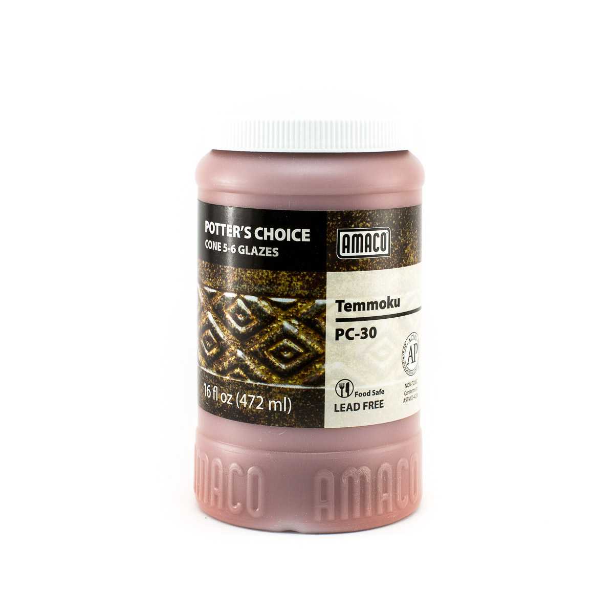 Amaco Glaze Potter's Choice PC-30 Temmoku - Pint