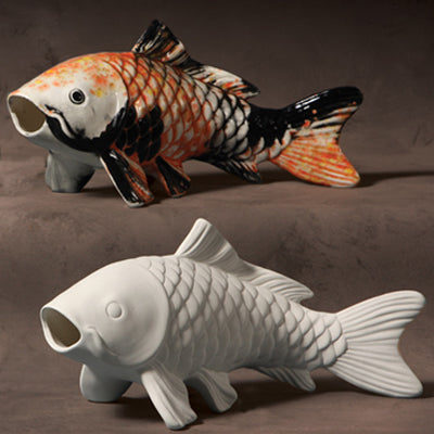 Bisque Koi Fish 16.5Cm X 35Cm Long