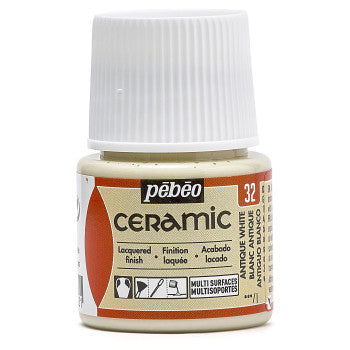 Pebeo Ceramic 45ml Antique White