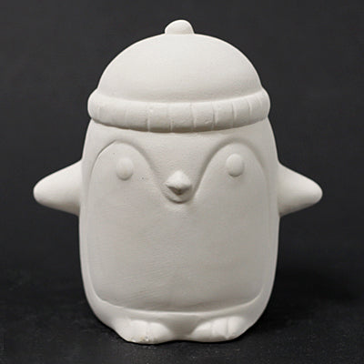 Bisque Penguin W/Hat 10.5cm tal
