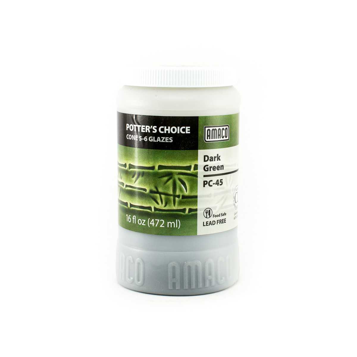 Amaco Glaze Potter's Choice PC-45 Dark Green - Pint