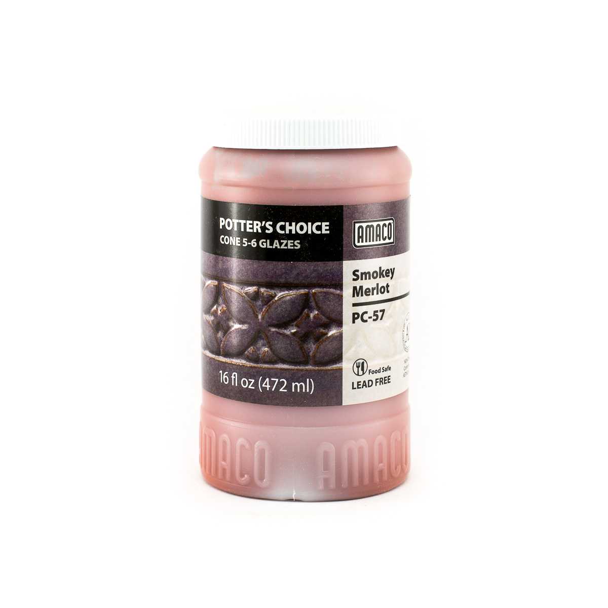 Amaco Glaze Potter's Choice PC-57 Smokey Merlot - Pint