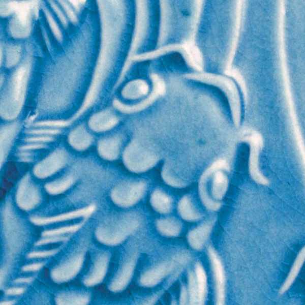 Amaco Glaze Low Fire Gloss LG-27 Turquoise Crackle - Pint