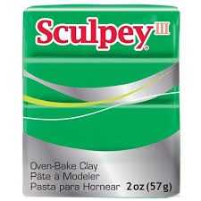 Sculpey III Oven Bake Clay 57g 323 Emerald