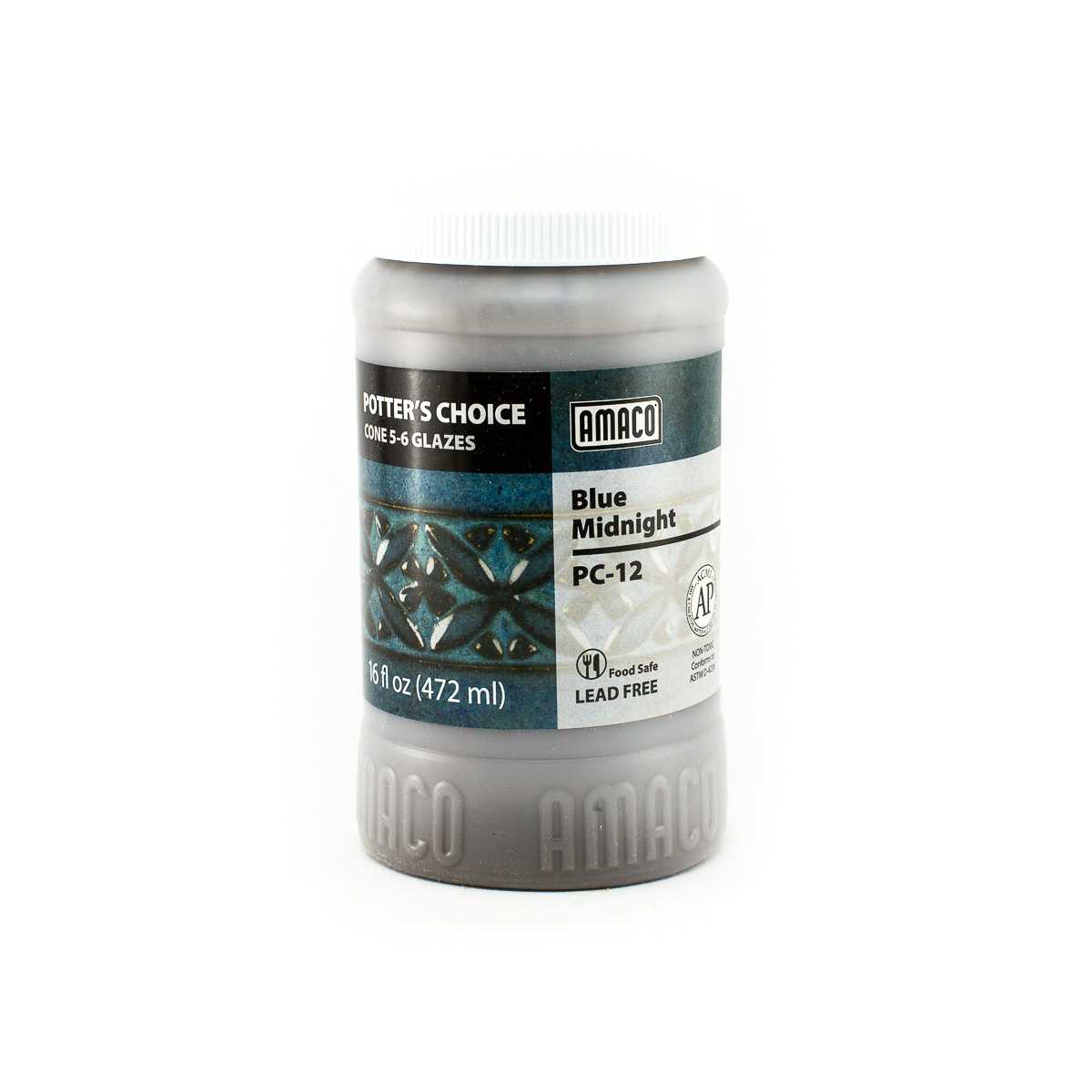 Amaco Glaze Potter's Choice PC-12 Blue Midnight - Pint