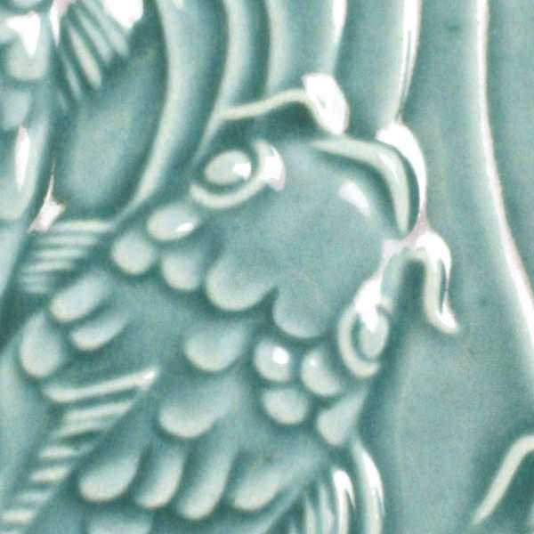 طلاء لامع منخفض اللمعان من Amaco Glaze LG-25 باللون الأخضر الفيروزي - نصف لتر