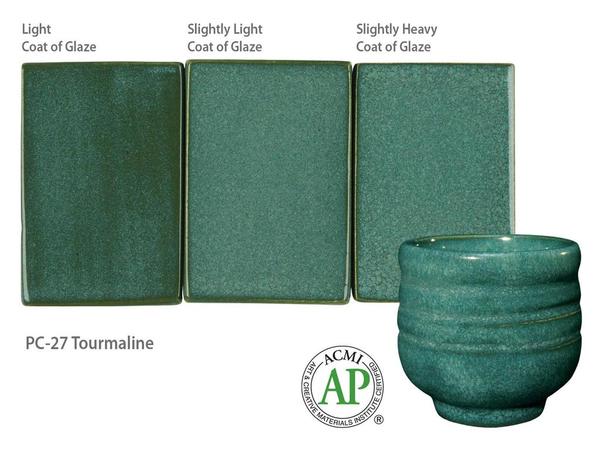 Amaco Glaze Potter's Choice PC-27  Tourmaline - Gallon