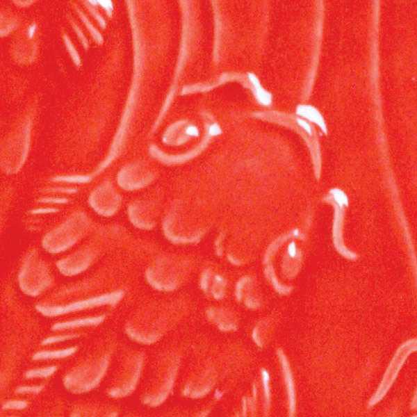 Amaco Glaze Low Fire Gloss LG-59 Hot Red - Pint