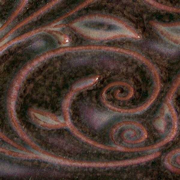 Amaco Glaze Opalescent O-57 Mottled Burgundy - Pint