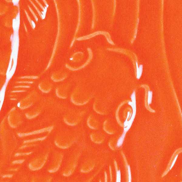 Amaco Glaze Low Fire Gloss LG-67 Fire Orange - Pint
