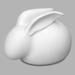 Bisque Hareball Bunny Large 11.5 X 11.5 X 15Cm
