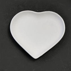 Bisque Heart Dish 13 X 12 X 2Cm Small