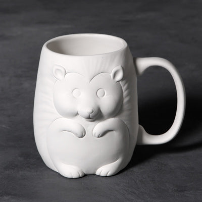 Bisque Hedgehog Mug 11cm tall.