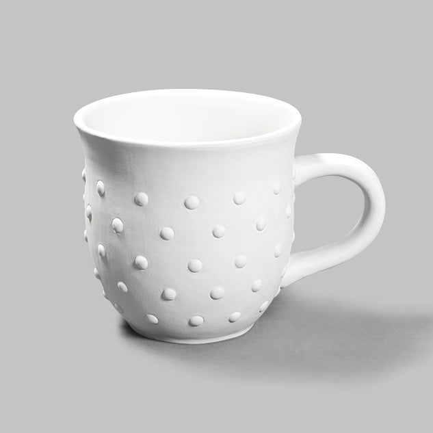 Bisque Hobnail Spotty Mug