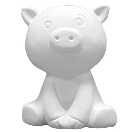 Bisque Igpay The Pig - 10Cm Tall And 8Cm Long By 6Cm Wide