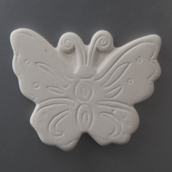 Bisque Large Butterfly Fancy Tag Along 7cm long by 6cm wide