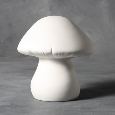 Bisque Large Garden Mushroom 21cm tall x 19cm wide