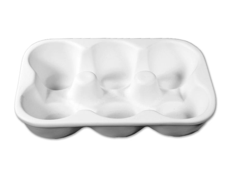 Bisque Market Egg Crate 6 ¾ L x 4 ¾ W x 1 ½ H