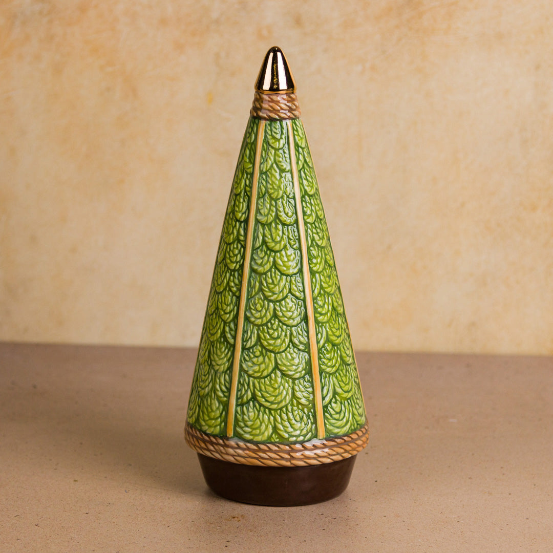 Bisque Med Wicker Tree 23Cm Tall