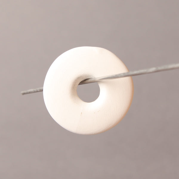 Bisque Medium Donut Bead 4Cm