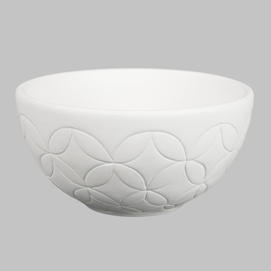 Bisque Mosaic Bowl 16cm diameter