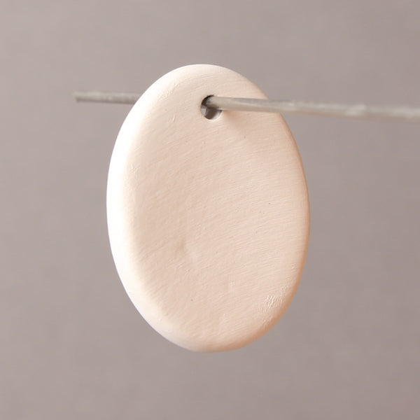Bisque Oval Pendant 4Cm