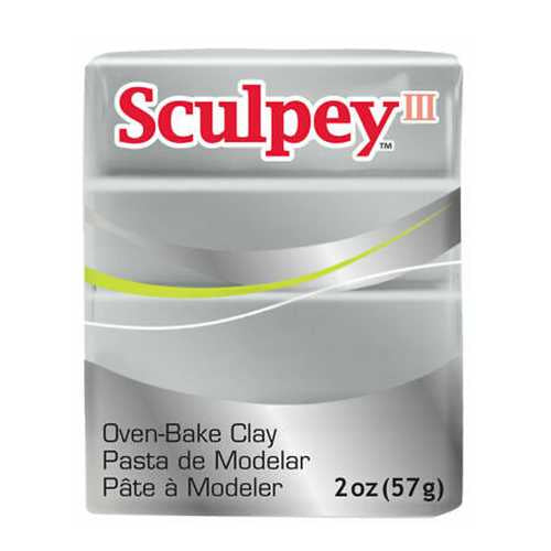 Sculpey III Oven Bake Clay 57g 1130 Silver