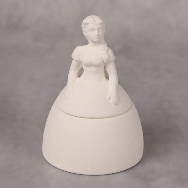 Bisque Princess Box 13cm Tall 9cm Wide