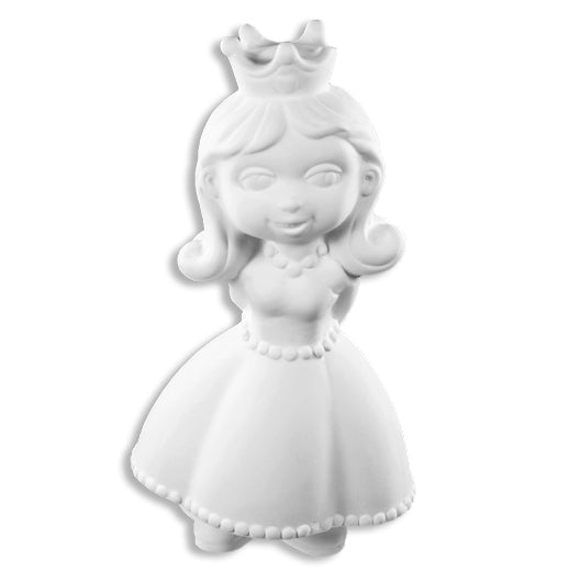 Bisque Princess Katy 15cm tall by 8cm long and 7.5cm wide.