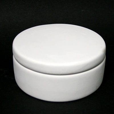 Bisque Round Box 8Cm X 8Cm X 3.7Cm