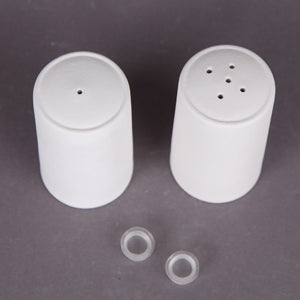 Bisque Salt And Pepper 6 sets of 2, 9.5cm tall by 5cm wide.