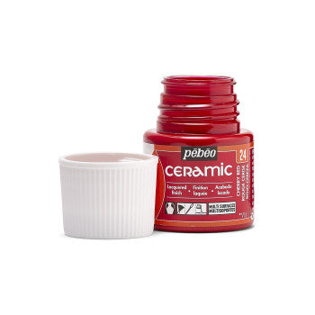 Pebeo Ceramic 45ml Cherry Red