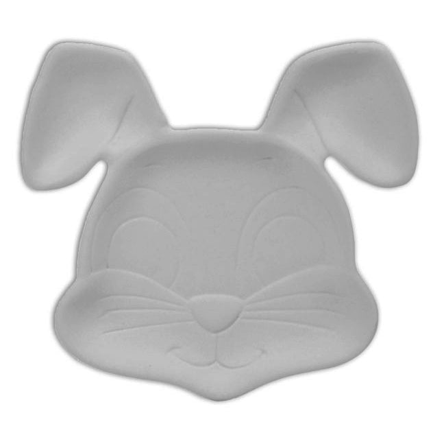 Bisque Bunny Dish 12X14X1.5Cm
