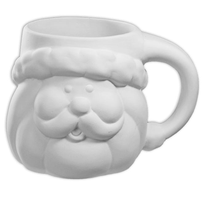 Bisque Santa Mug -10Cm Tall X 9Cm Wid