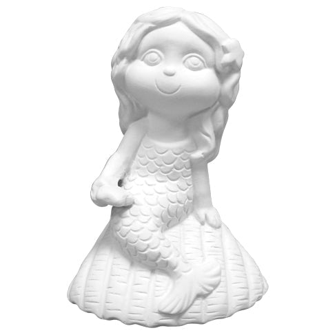Bisque Shelley 11cm tall, 8cm long and 6cm wide.
