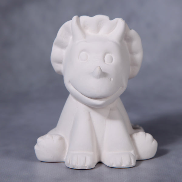 Bisque Sitting Tricertops 10Cm