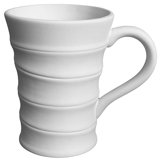 Bisque Spiral Mug 14cm tall