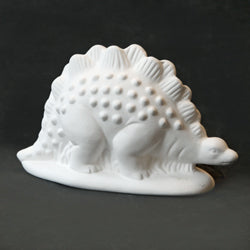 Bisque Stegosaurus Dinosaur 6.5cm Tall x 10cm Wide