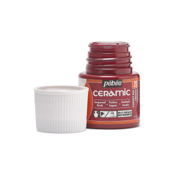 Pebeo Ceramic 45ml Garnet Red