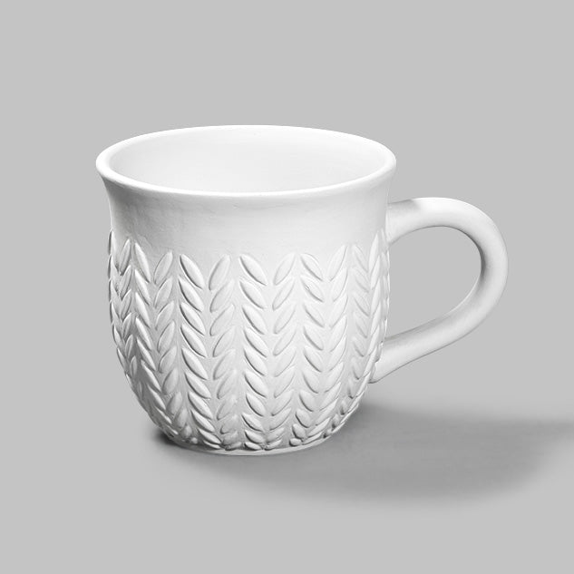 Bisque Stitched Mug 11Cm Tall