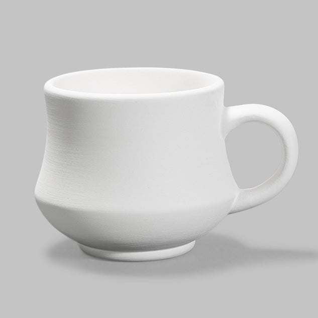 Bisque Stoneware Hippy Mug 9.5cm tall.