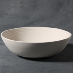 Bisque Stoneware Rimmed Bowl 18Cm Wide, 6Cm Tall