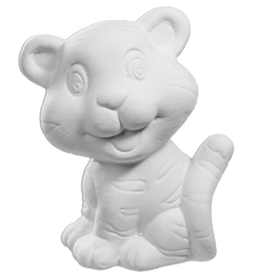 Bisque Tiny The Tiger -10Cm Tall. 8Cm Wide, And 7Cm Long