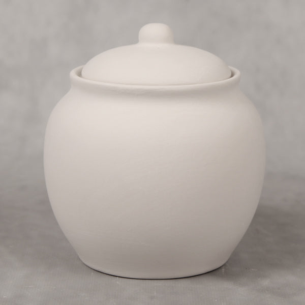 Bisque Traditional Sugar Pot 15.5cm tall