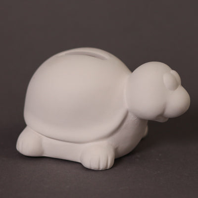 Bisque Turtle Penny Bank 6cm tall