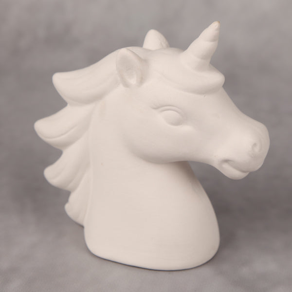 Bisque Unicorn Bank - 14Cm Tall