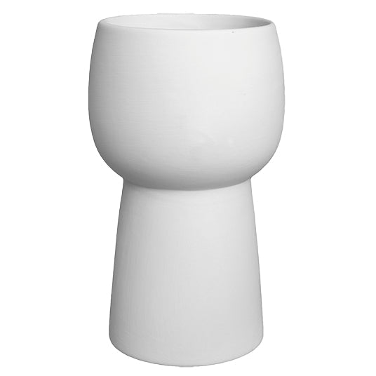 Bisque Urban Planter 19cm tall by 10cm wide.