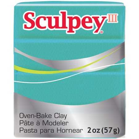 Sculpey III Oven Bake Clay 57g 538 Teal Pearl