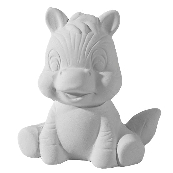Bisque Zoe Zebra 10.5cm tall