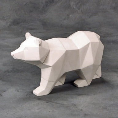 Hobby Ceramics Faceted Bear 25cm Long By 13cm Tall